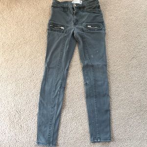Skinny high rise jeans